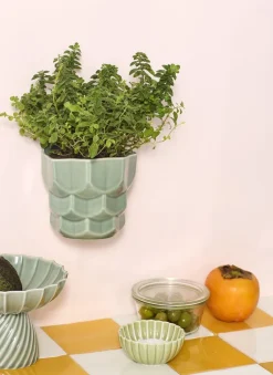 Dottir Stue|Urtepotter Og Krukker > Nordic Design Samsurium Væghængt Urtepotte H17,9 cm, Eucalyptus