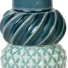 Discount Nordic Design Samsurium Lysestage 2 stk. ?6,8 cm, Petrol/Peacock Lysestager