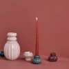 Hot Dottir Nordic Design Samsurium Lysestage 3 stk, Dark/Powder/Aubergine