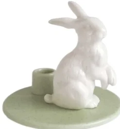 New Nordic Design Sweet Stories Lysestage Hare H8 cm, Lysestager