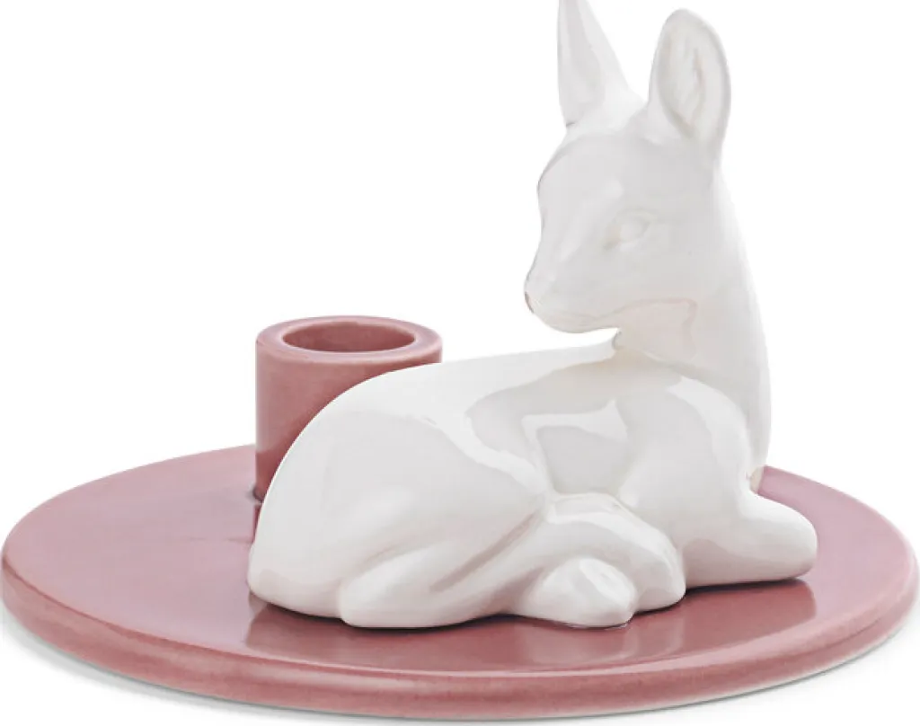 Sale Nordic Design Sweet Stories Lysestage R錶am H6,2 cm, Dusty Rose Lysestager