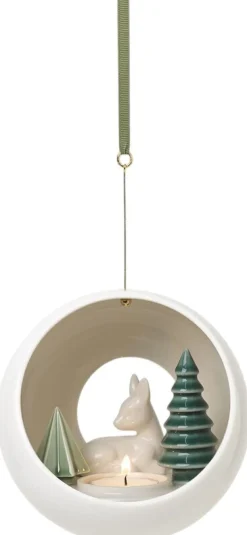 Discount Dottir Nordic Design Winter Stories Hængende Fyrfadsstage 13 cm, Hjortekid