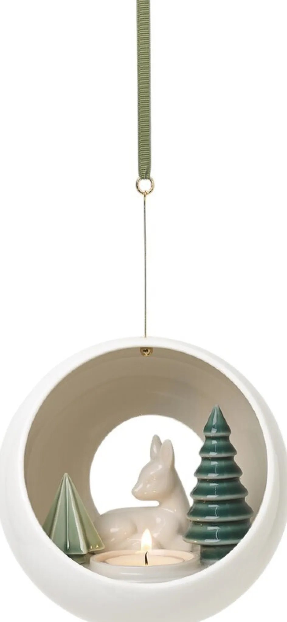 Discount Dottir Nordic Design Winter Stories Hængende Fyrfadsstage 13 cm, Hjortekid