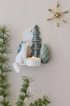 Discount Nordic Design Winter Stories Væghængt Fyrfadsstage H13 cm, Ræv Julelys|Fyrfadsstager