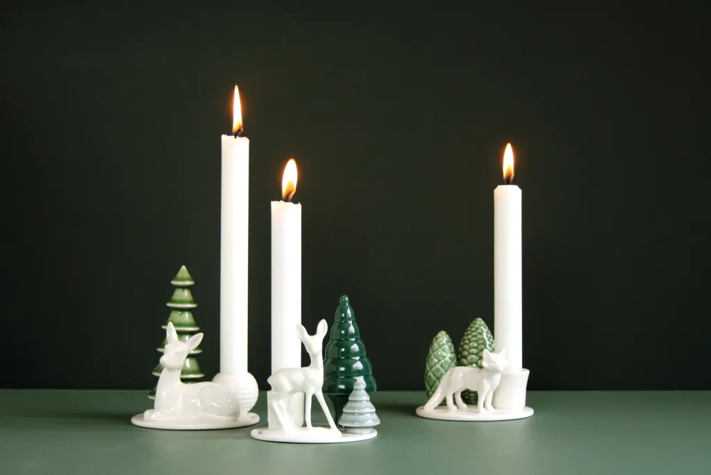 Dottir Lysestager > Nordic Design Winter Stories Lysestage H11 cm, Bambi