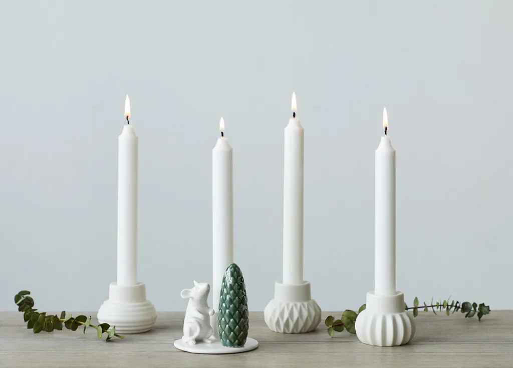 New Nordic Design Winter Stories Lysestage H9,5 cm, Mus Lysestager