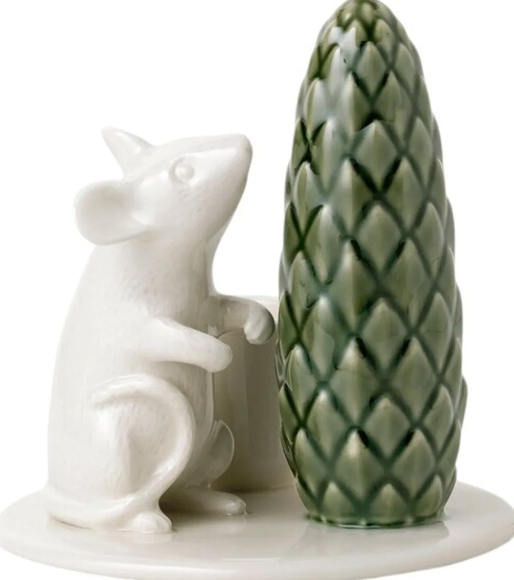 New Nordic Design Winter Stories Lysestage H9,5 cm, Mus Lysestager