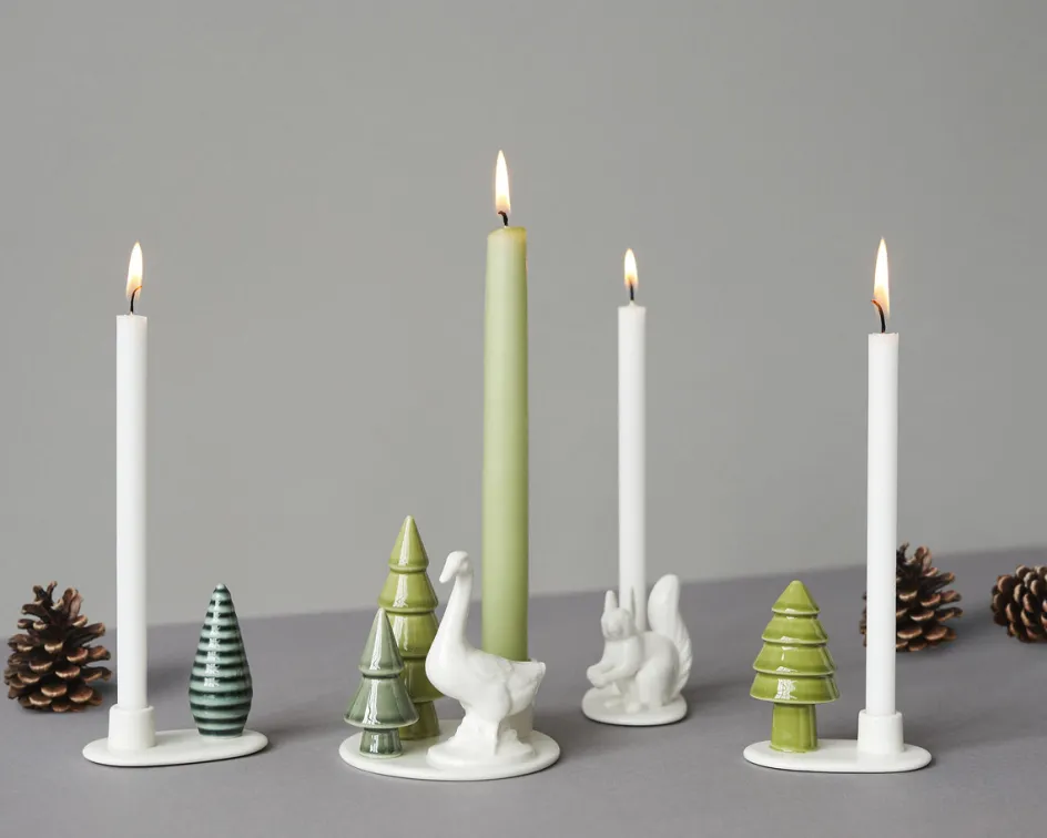 Clearance Dottir Nordic Design Winter Stories Lysestage H10 cm, Gås