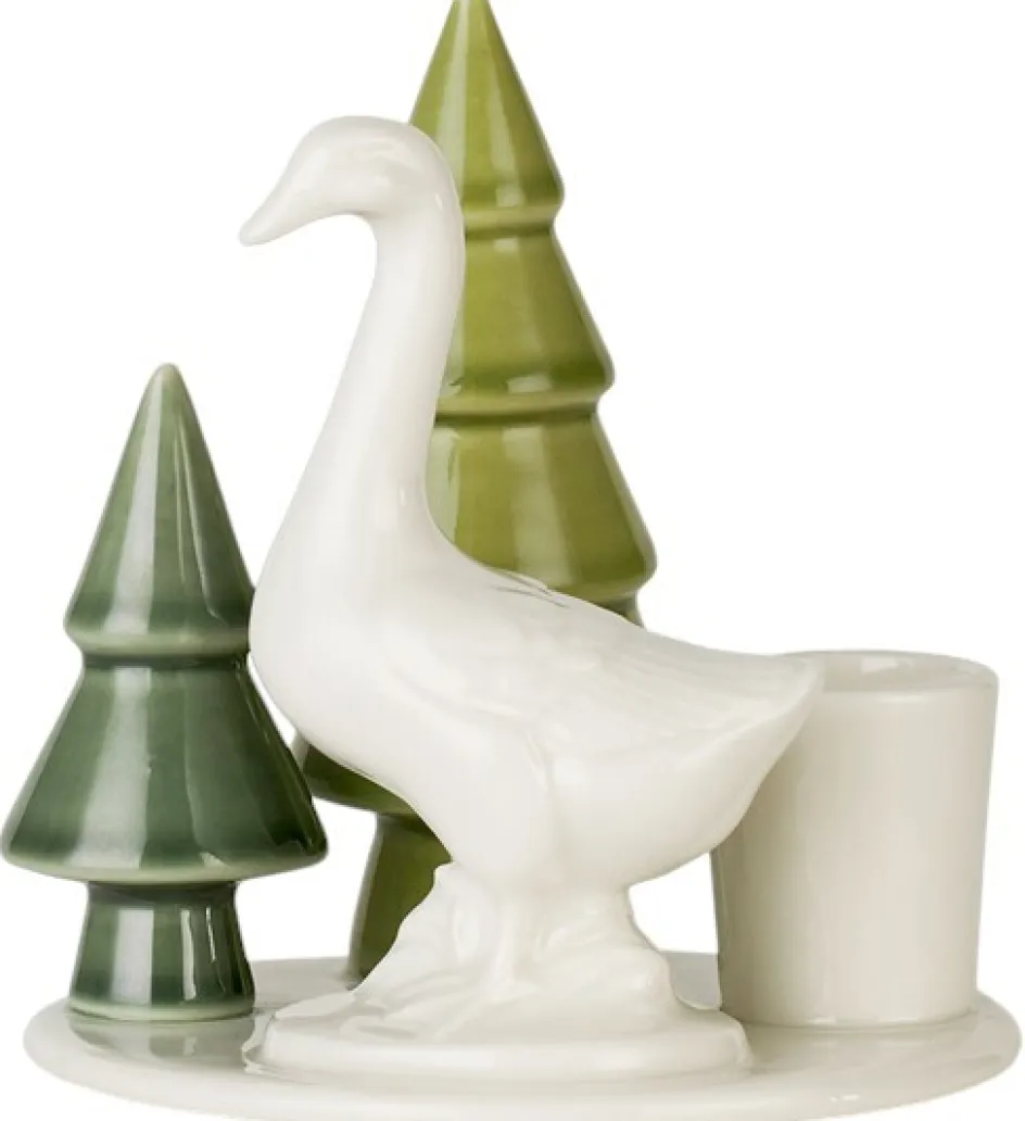 Clearance Dottir Nordic Design Winter Stories Lysestage H10 cm, Gås