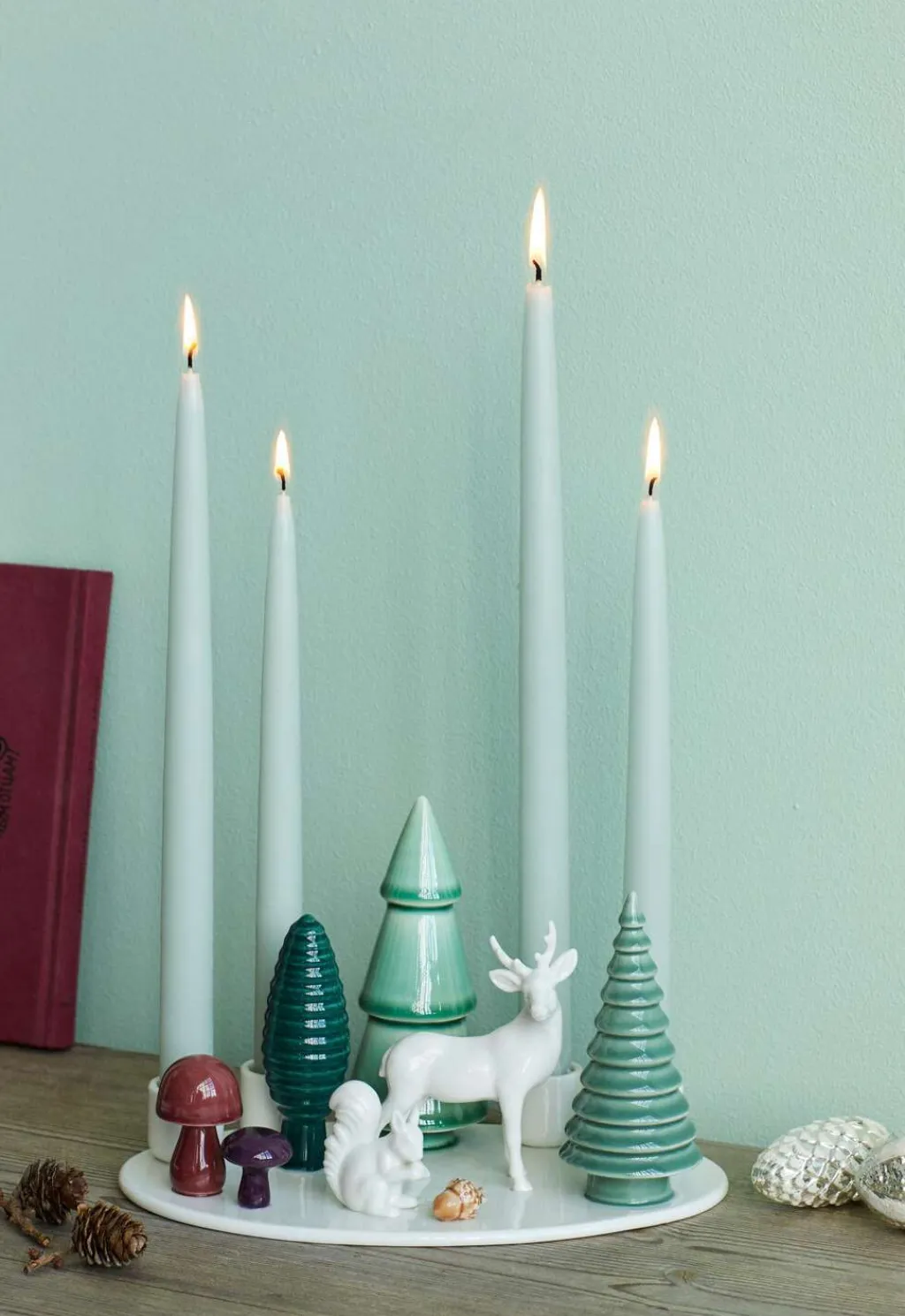 Hot Nordic Design Winter Stories Adventsstage 23 cm, Woodland Lysestager