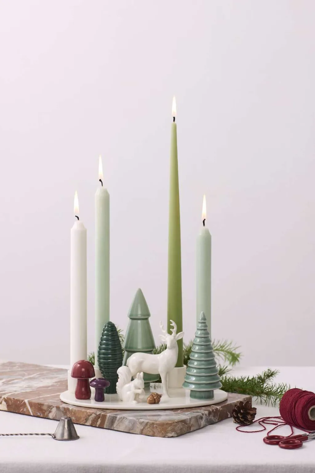 Hot Nordic Design Winter Stories Adventsstage 23 cm, Woodland Lysestager