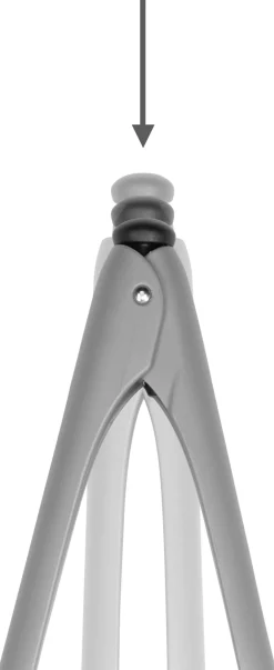 Dreamfarm Clongs Lite Tang 22,9 cm, Grå Plast
