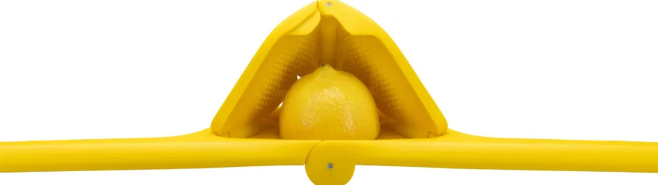 Best Dreamfarm Fluicer Citruspresser til Citron, Gul