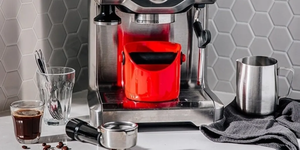 Discount Grindenstein Kaffe Knockboks, Rød Tilbehør Til Kaffe Og Te