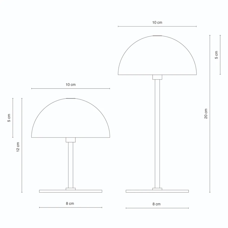 Online Dyberg Larsen ALONG Trådløs Minibordlampe LED 2 stk, Curry/Turkis
