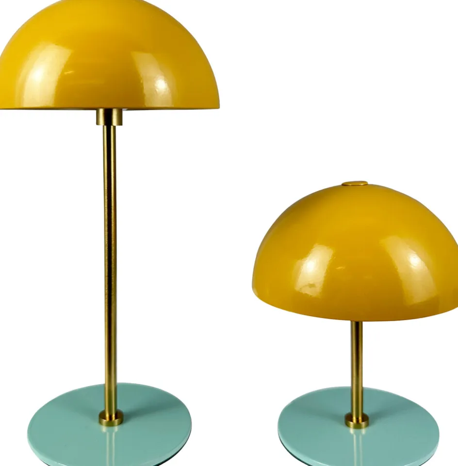 Online Dyberg Larsen ALONG Trådløs Minibordlampe LED 2 stk, Curry/Turkis