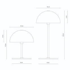 Outlet ALONG Trådløs Minibordlampe LED 2 stk, Lamper Til Soveværelset|Bordlamper