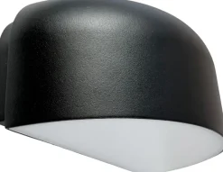 New Arcus Væglampe 23 cm, Sort Lamper Til Haven Og Terrassen|Udendørs Væglamper