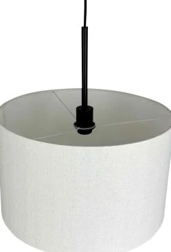 Online Dyberg Larsen Calix Pendel Høj Ø45 cm, Natur/Sort