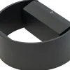 Dyberg Larsen Lamper Til Haven Og Terrassen|Udendørs Væglamper > Circle Udendørs Væglampe LED 12 cm, Sort