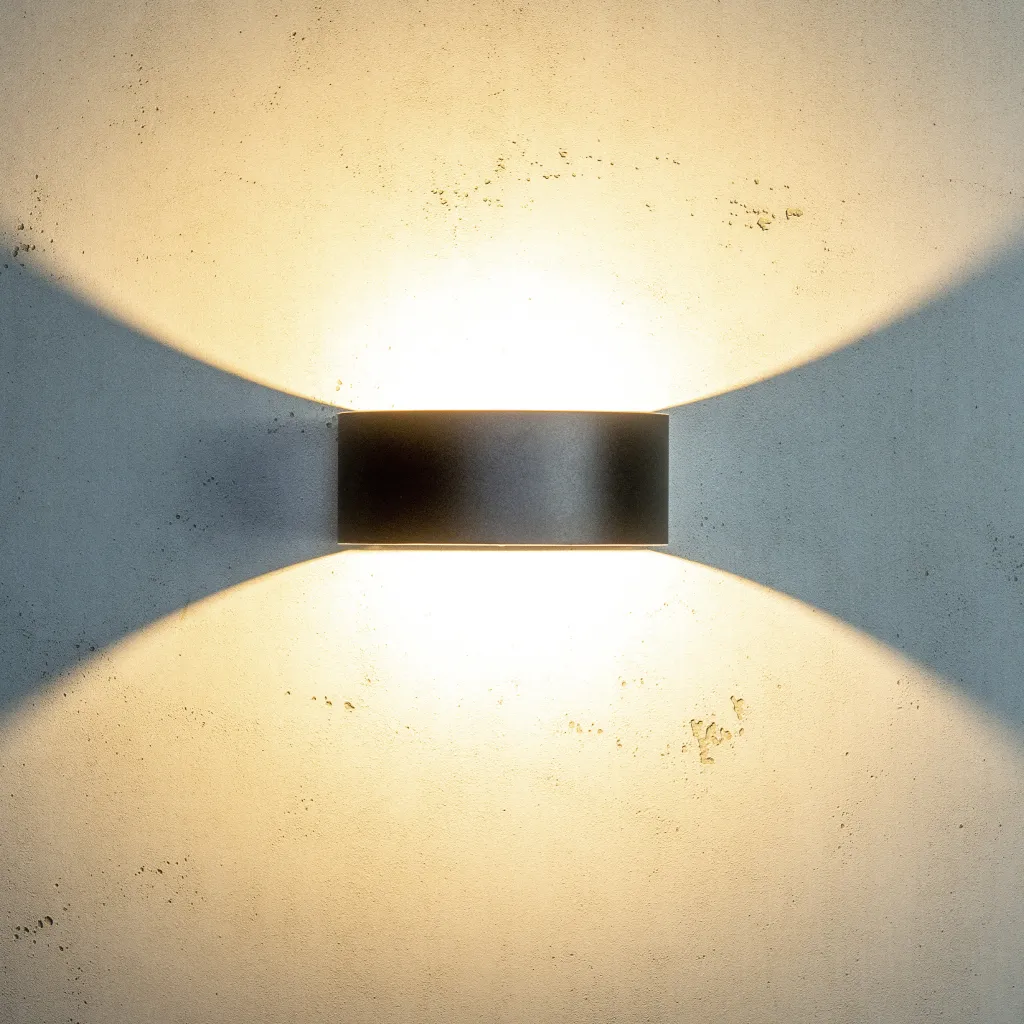 Dyberg Larsen Lamper Til Haven Og Terrassen|Udendørs Væglamper > Circle Udendørs Væglampe LED 12 cm, Sort