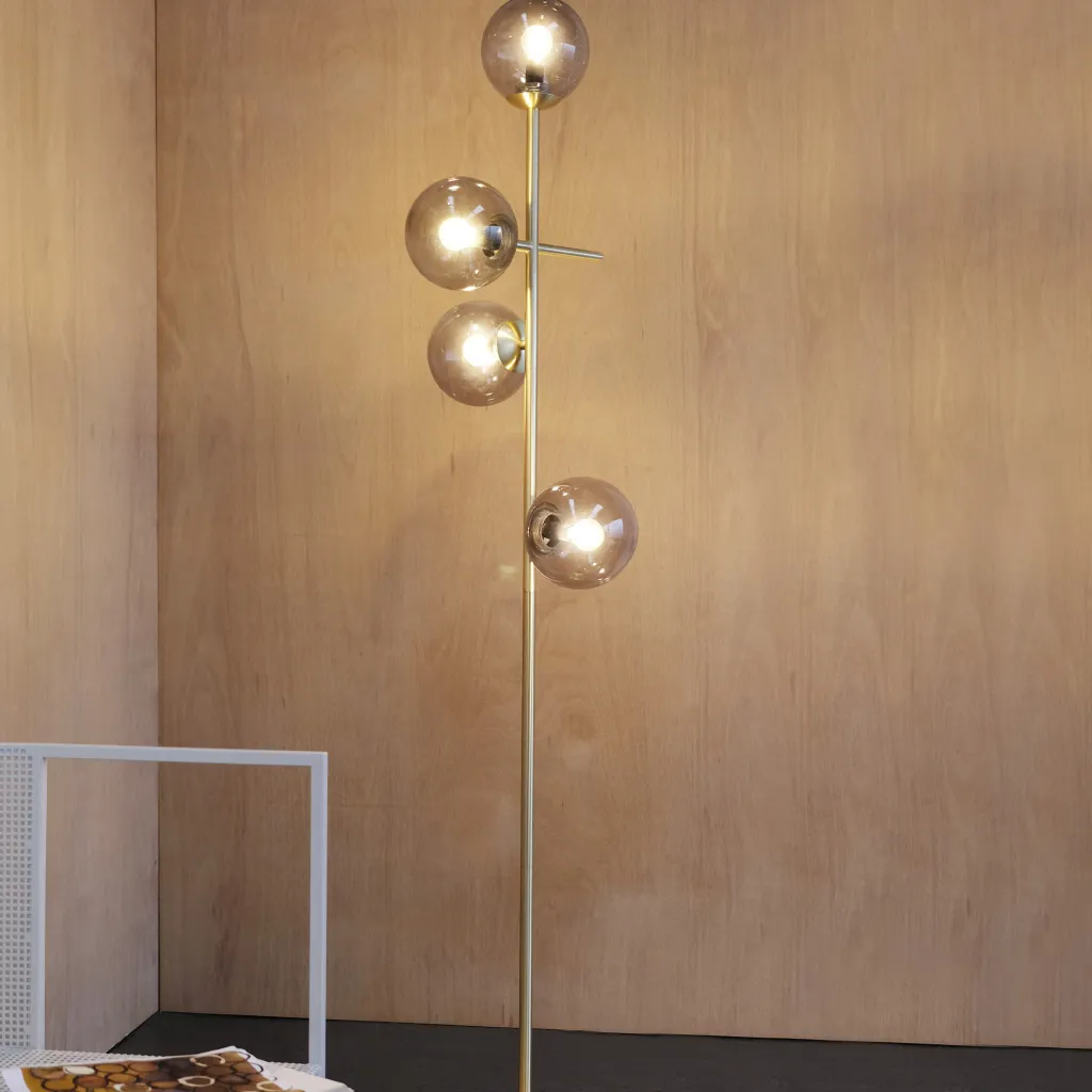 Dyberg Larsen Lamper Til Kontoret|Lamper Til Stuen > Como Gulvlampe 48,5 cm, Messing