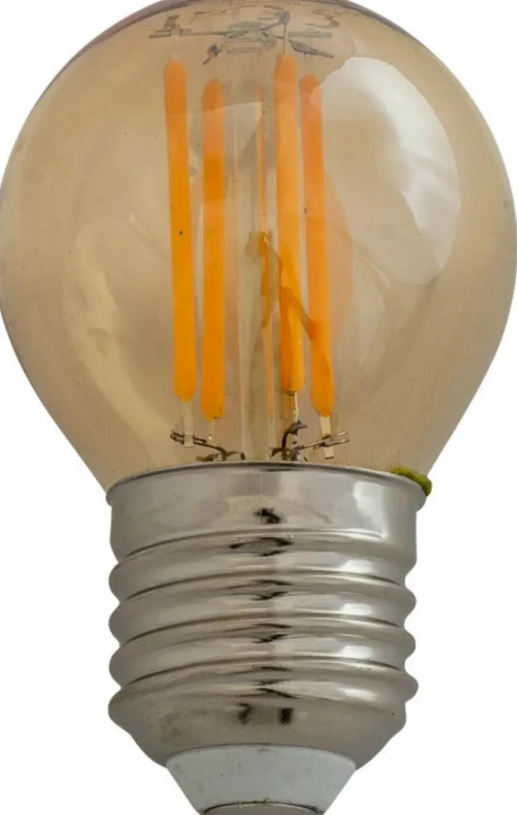 New D45 Pære LED E27 4W/400lm 3 Step, Amber E27 Led-Pærer