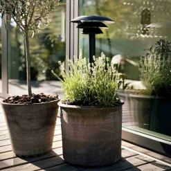 Dyberg Larsen Lamper Til Haven Og Terrassen|Solcellelamper > DL25 Solar Bedlampe H50 cm, Sort