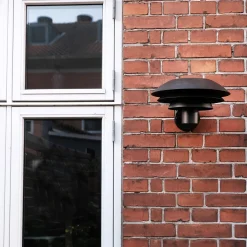New DL20 Udendørs Væglampe 20 cm, Sort Lamper Til Haven Og Terrassen|Udendørs Væglamper