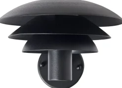 New DL20 Udendørs Væglampe 20 cm, Sort Lamper Til Haven Og Terrassen|Udendørs Væglamper