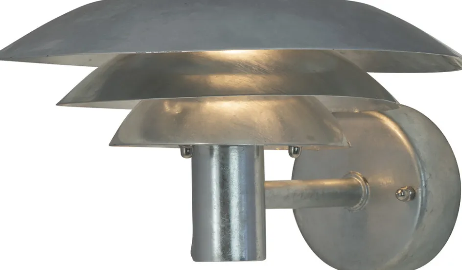 Discount Dyberg Larsen DL25 Udendørs Væglampe 25 cm, Galvaniseret Stål