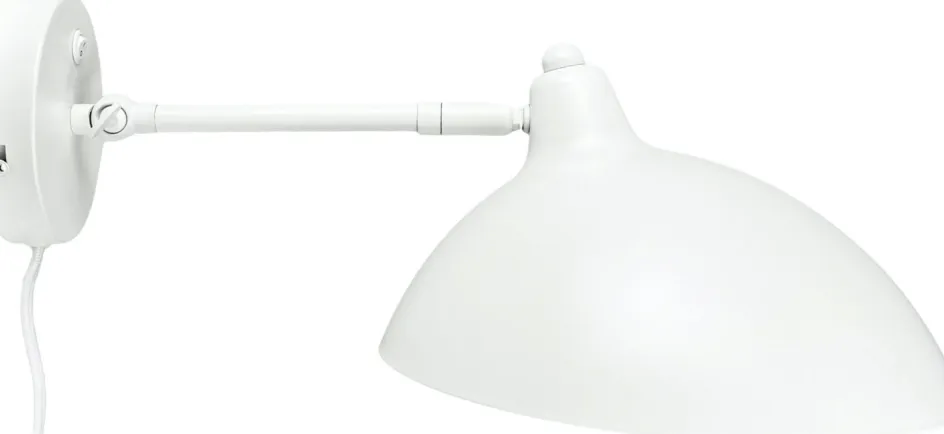 Online Dyberg Larsen Futura Væglampe 43 cm, Hvid