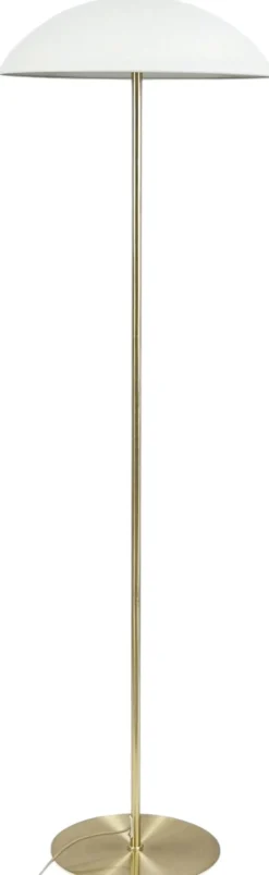 Dyberg Larsen Gulvlamper > Globus Gulvlampe H150 cm, Beige/Messing