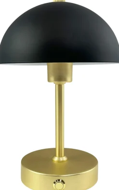 Discount Dyberg Larsen Malmø Special Edition Trådløs Bordlampe LED H23 cm, Sort/Messing