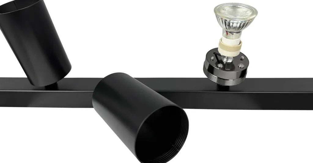 New Modern Skinne m. 4 Spots 10,5 cm, Sort Lamper Til Kontoret|Lamper Til Soveværelset