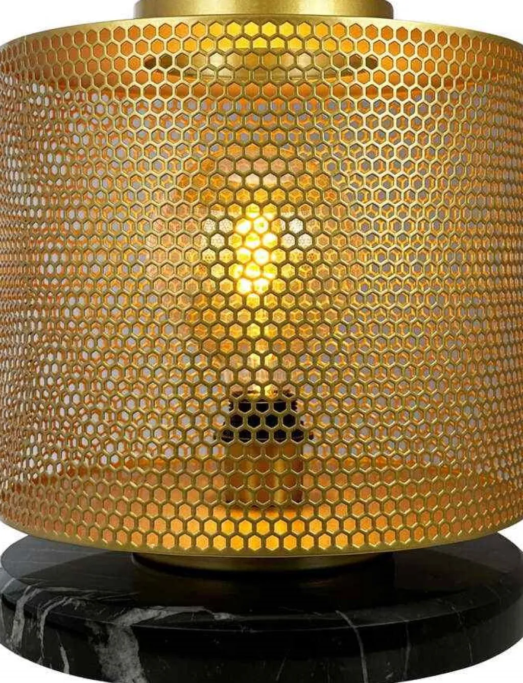 Clearance Nantes Bordlampe H35 cm, Messing/Marmor Lamper Til Kontoret|Lamper Til Soveværelset