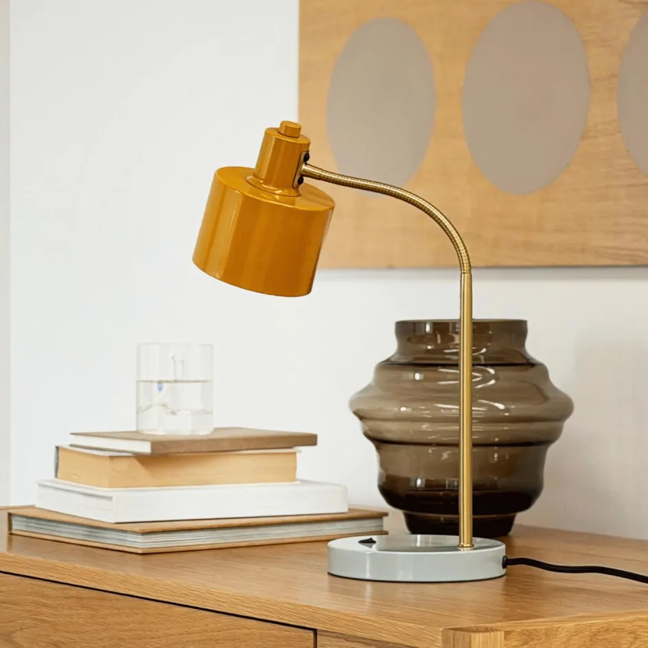 Online Dyberg Larsen Ocean Bordlampe Flex H45 cm, Karry/Turkis