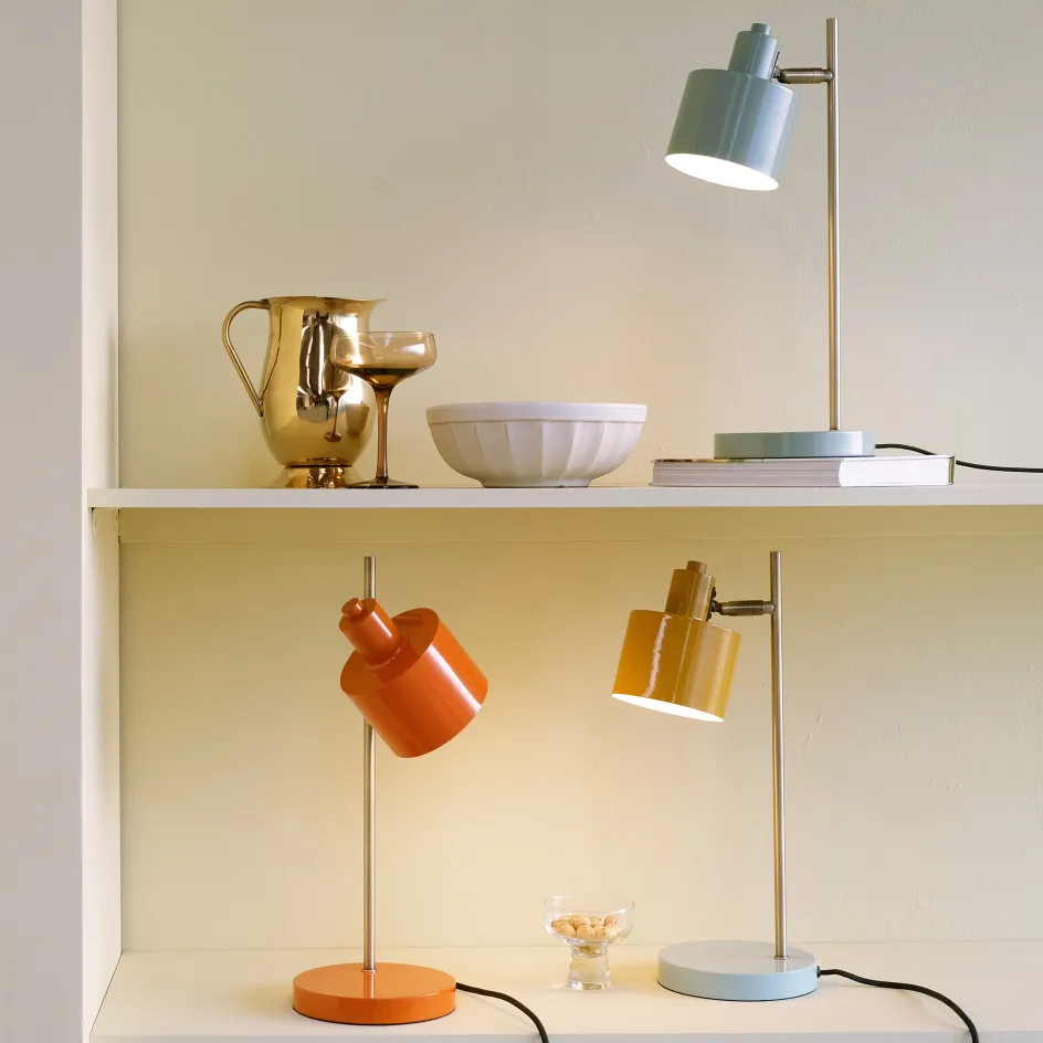 Clearance Dyberg Larsen Ocean Bordlampe H43 cm, Oliven/Messing