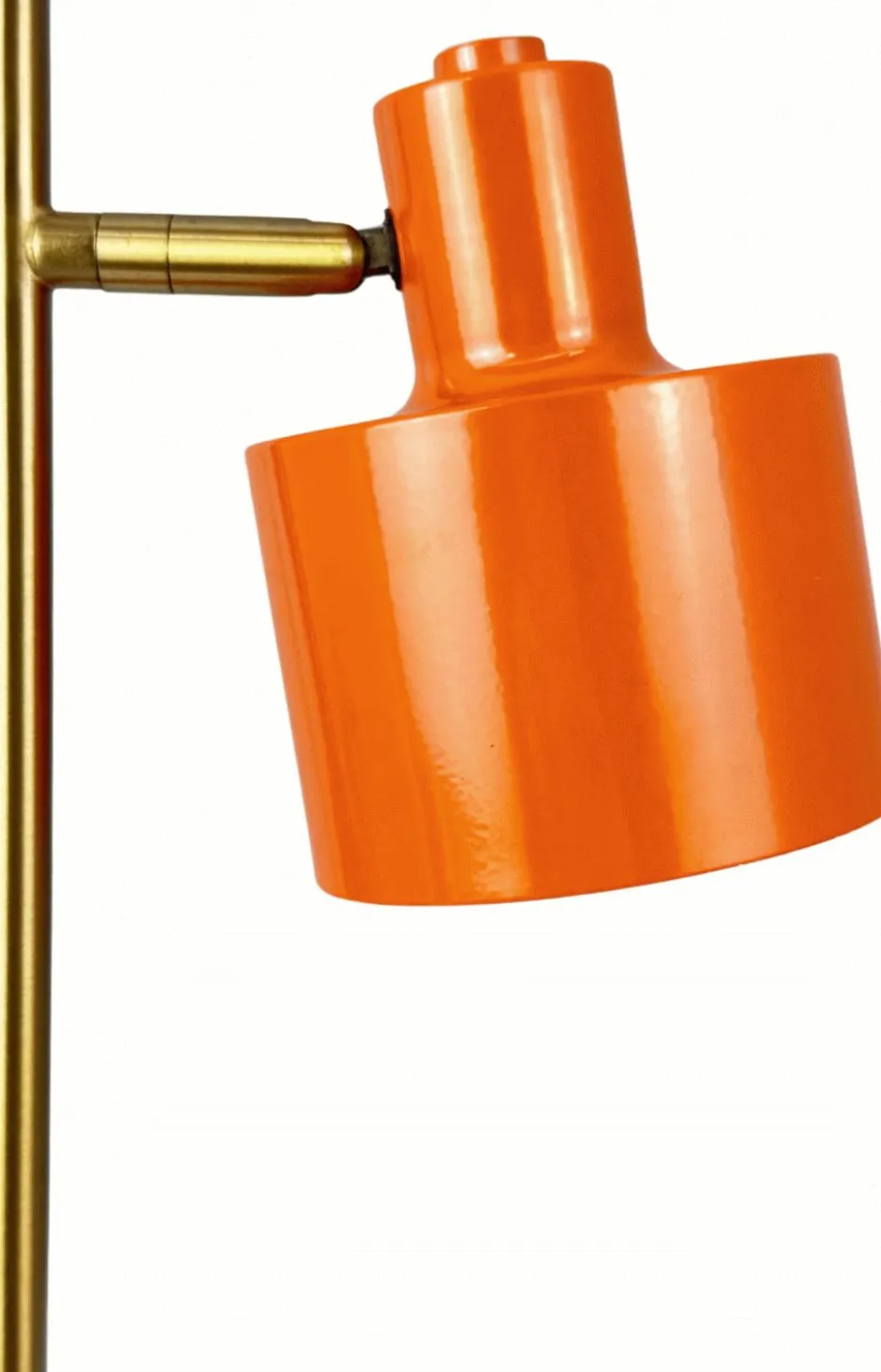 Hot Dyberg Larsen Ocean Trådløs Bordlampe Mini LED H28 cm, Orange/Messing