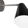 Dyberg Larsen Lamper Til Soveværelset|Lamper Til Køkkenet > Oswald Væglampe 34,5 cm, Sort/Stål