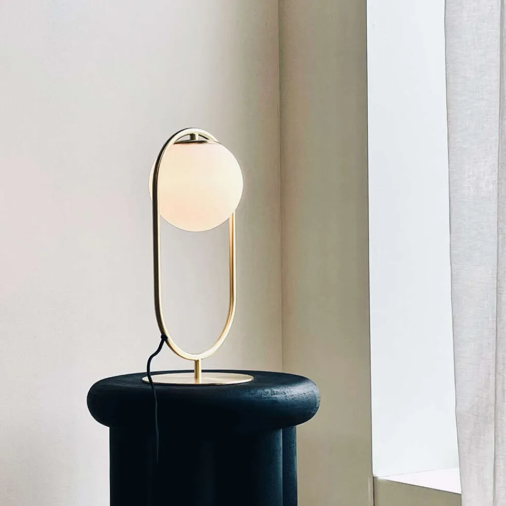 Discount Reims Bordlampe H40 cm, Messing Lamper Til Kontoret|Lamper Til Soveværelset