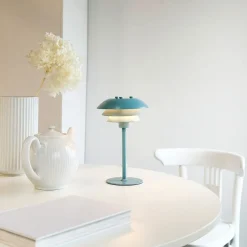 New Dyberg Larsen Sixteen Bordlampe H25 cm, Isblå