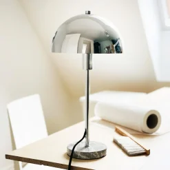Discount Stockholm Bordlampe H40,5 cm, Krom/Marmor Bordlamper