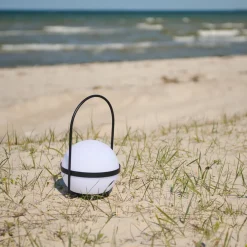Dyberg Larsen Lamper Til Kontoret|Lamper Til Soveværelset > Summer Solar Bordlampe LED H36 cm, Sort/Hvid