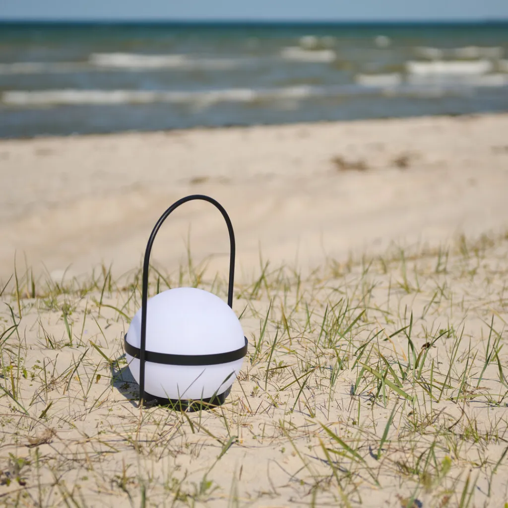 Dyberg Larsen Lamper Til Kontoret|Lamper Til Soveværelset > Summer Solar Bordlampe LED H36 cm, Sort/Hvid