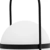 Dyberg Larsen Udendørs Bordlamper|Lamper Til Haven Og Terrassen > Summer Trådløs Lanterne LED 2 stk. H18,5 cm, Hvid/Sort