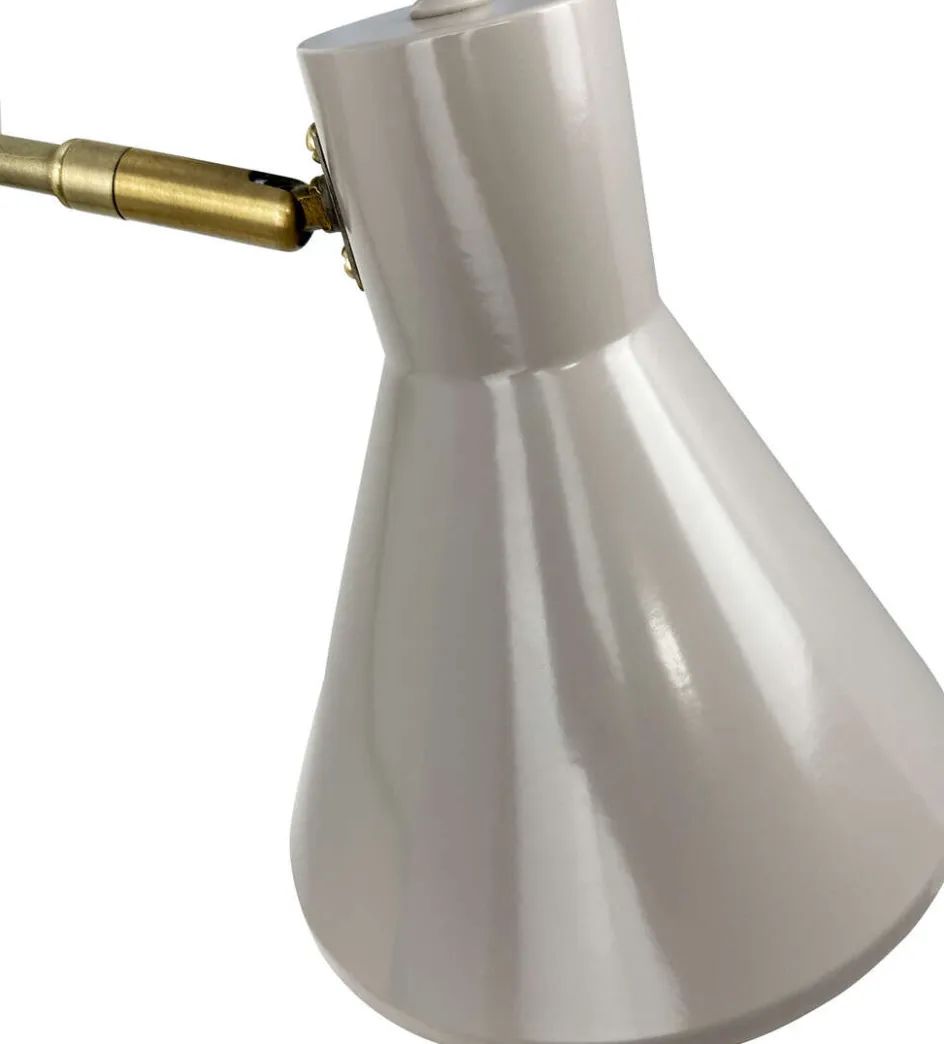 New Dyberg Larsen Væglampe Sleep 17 cm, Beige/Antik Messing