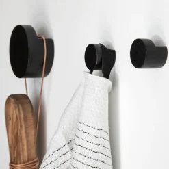 Clearance Ekta Living Wood Knot Knage 2 stk. Ø2,8 cm, Sort Eg