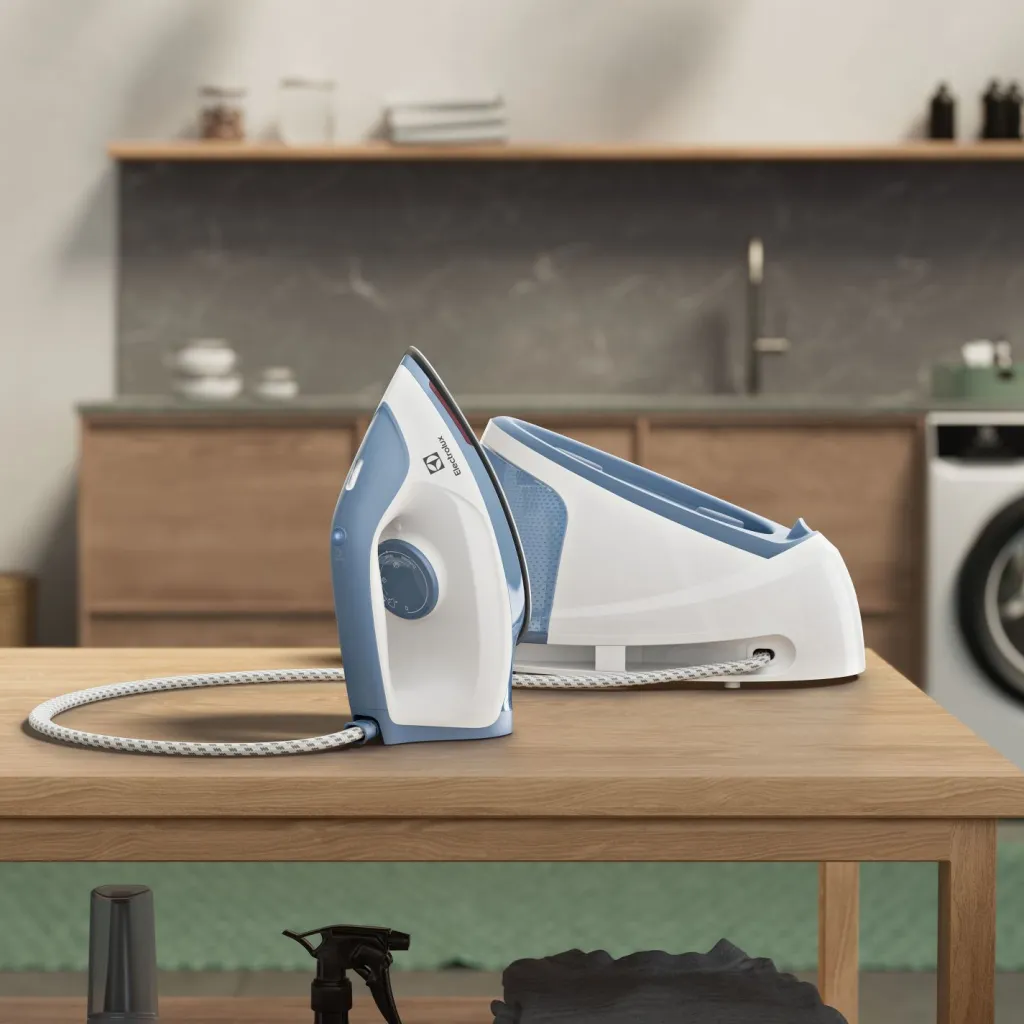 New Care 500 Dampstation, Denim Blue Strygejern