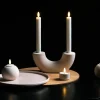 Eledea Stearinlys|Led Stearinlys > Kronelys LED 2 stk. ?2,3xH20,5 cm, Off White